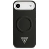Guess PU Leather Triangle Logo MagSafe dėklas skirtas Apple iPhone Air juodos spalvos