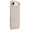 Guess PU Leather Triangle Logo MagSafe dėklas skirtas Apple iPhone Air rožinės spalvos
