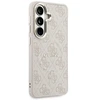 Guess PU Leather 4G Gold Frame Magnetic dėklas skirtas Samsung Galaxy S26+ rožinės spalvos