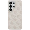 Dėklas Guess PU odos 4G auksinis rėmelis su magnetiniu dėklu, skirtas „Samsung Galaxy S26 Ultra“ rožinis