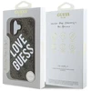 Guess PU Leather 4G Big Love Logo MagSafe Apple iPhone 16 dėklas telefonui rudos spalvos