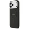 Guess PU Saffiano MagSafe dėklas skirtas Apple iPhone 17 Pro Max juodos spalvos