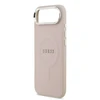 Guess PU Saffiano MagSafe dėklas skirtas Apple iPhone Air rožinės spalvos
