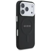 Guess PU Saffiano MagSafe dėklas skirtas Apple iPhone 17 Pro juodos spalvos
