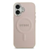 Guess PU Saffiano MagSafe dėklas skirtas Apple iPhone 17 rožinės spalvos