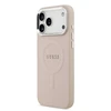 Guess PU Saffiano MagSafe dėklas skirtas Apple iPhone 17 Pro Max rožinės spalvoa