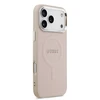 Guess PU Saffiano MagSafe dėklas skirtas Apple iPhone 17 Pro Max rožinės spalvoa