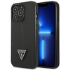 Dėklas Guess GUHCP13LPSATLK iPhone 13 Pro / 13 6,1" juodas/juodas kietas SaffianoTriangle logotipas