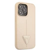 Dėklas GUESS GUHCP13LPSATLE IPHONE 13 PRO / 13 6.1 "BEIGE / BEIGE HARDCASE SAFFIANOTRIANGLE LOGO