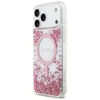 Guess Resin Bottom Glitter MagSafe dėklas skirtas Apple iPhone 17 Pro Max rožinės spalvos