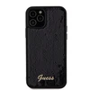 Apple iPhone 12 / 12 Pro Guess dėklas Sequin Script Metal (GUHCP12MPSFDGSK) juodos spalvos
