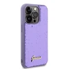 Apple iPhone 14 Pro Guess dėklas Sequin Script Metal (GUHCP14LPSFDGSU) violetinės spalvos