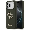 Guess Silicone Big 4G Script dėklas skirtas Apple iPhone 17 Pro khaki