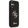 Guess Silicone Big 4G Script dėklas skirtas Apple iPhone 17 juodos spalvos