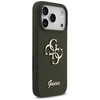 Guess Silicone Big 4G Script dėklas skirtas Apple iPhone 17 Pro khaki