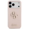 Guess Silicone Big 4G Script dėklas skirtas Apple iPhone 17 Pro Max rožinės spalvos