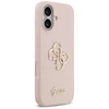 GUESS dėklas, skirtas IPHONE 17 GUHCP17SSC4GSMP (silikoninis su dideliu 4G užrašu), rožinis