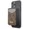Dėklas GUESS WALLET CASE FOR MAGSAFE 4G GRAY CARDS BROWN
