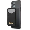 Dėklas Guess Wallet Card Slot GUWMSSASLBK MagSafe Saffiano juodas juodas