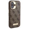 Guess 4G Logo Plate MagSafe Apple iPhone 16 Plus Case – dėklas telefonui rudos spalvos