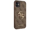 Dėklas Guess - Guess PU 4G Metal Logo Case for iPhone 11 Brown