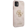 Dėklas Guess - Guess PU 4G Metal Logo Case for iPhone 11 Rožinė