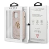 Dėklas Guess - Guess PU 4G Metal Logo Case for iPhone 12/12 Pro Rožinė