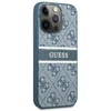 Dėklas GUHCP13L4GDBL Guess PU 4G Printed Stripe Case, skirtas iPhone 13 Pro, mėlynas
