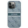Dėklas GUHCP13L4GDBL Guess PU 4G Printed Stripe Case, skirtas iPhone 13 Pro, mėlynas