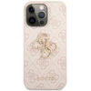 Dėklas Guess - Guess PU 4G Metal Logo Case for iPhone 13 Pro Rožinė