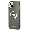 Dėklas GUHCP13MPCUGL4GBK Guess TPU Big 4G Full Glitter Case, skirtas iPhone 13, juodas