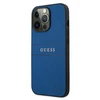 Dėklas Guess PU Leather Saffiano Case, skirtas iPhone 13 Pro Max, mėlynas