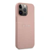 Apple iPhone 13 Pro Max 6,7" Guess dėklas Saffiano Stripe GUHCP13XPSASBPI rožinės spalvos