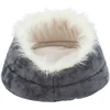Trixie Minou bed, round, ø 47 × 26 cm, pilkas/light pilkas