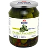 Gurķi marinēti KITCHEN MASTERS, ar ozolu lapām, 660g/330g