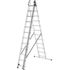 Hailo ProfiStep Combi ladder / aliuminio / 3x12 steps