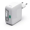 Hama GaN 30W PD/QC su ištraukiamu laidu, 2x USB-C, balta