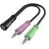 ADAPTERIS HAMA JACK 3.5MM 4 KAIŠČIŲ - 2X JACK 3.5MM LIZDAS