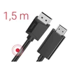 Tinklo laidas Hama 002007120000, DP/HDMI, 1.5 m
