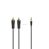 Hama garso laidas 3,5 mm į 2 RCA su auksinėmis jungtimis