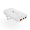 Hama 65W GaN, 2X USB-C, 1X USB-A, balta