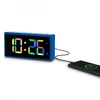 Hama Ibiza Digitālais Modinātājs Ar Multikoloru LCD Displeju USB Lādēšana Zils