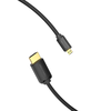 Vention HDMI-D kištukas į HDMI-A kištukas 4K HD kabelis 1 m ventiliacijos AGIBF (juodas)
