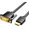 Vention HDMI į DVI kabelis 3 m ventiliacijos ABFBI (juodas)