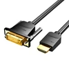Vention HDMI į DVI kabelis 5 m ventiliacija ABFBJ (juodas)