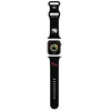 Apyrankė Apple Watch 1 / 2 / 3 / 4 / 5 / 6 / 7 / 8 / SE / Ultra (42 / 44 / 45 / 49 mm) Hello Kitty Strap Silicone Kitty Head (HKAWLSCHBLK) juodos spalvos