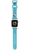 Apyrankė Apple Watch 1 / 2 / 3 / 4 / 5 / 6 / SE / 7 / 8 (38 / 40 / 41 mm) Hello Kitty Strap Silicone Kitty Head (HKAWMSCHBLB) mėlynos spalvos