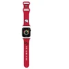 Apyrankė Apple Watch 1 / 2 / 3 / 4 / 5 / 6 / SE / 7 / 8 (38 / 40 / 41 mm) Hello Kitty Strap Silicone Kitty Head (HKAWMSCHBLR) raudonos spalvos