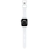 Apyrankė Apple Watch 1 / 2 / 3 / 4 / 5 / 6 / SE / 7 / 8 (38 / 40 / 41 mm) Hello Kitty Dirželis Strap Silicone Heads &amp; Stripes (HKAWMSDIESK) juodos spalvos