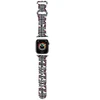 Apyrankė Apple Watch 1 / 2 / 3 / 4 / 5 / 6 / SE / 7 / 8 (38 / 40 / 41 mm) Hello Kitty Dirželis Strap Silicone Heads &amp; Stripes (HKAWMSDIESK) juodos spalvos